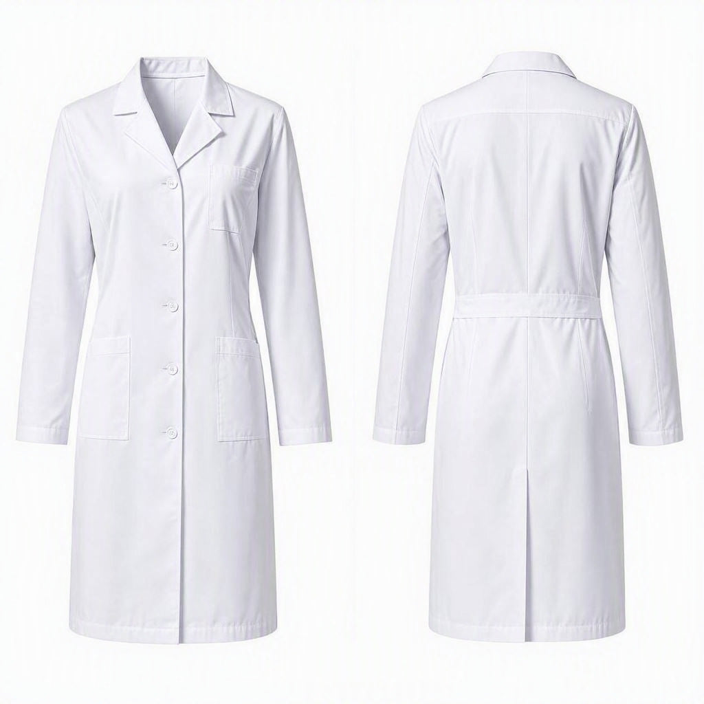 Professional Unisex White Lab Coat (Hospital & Laboratory Uniform)