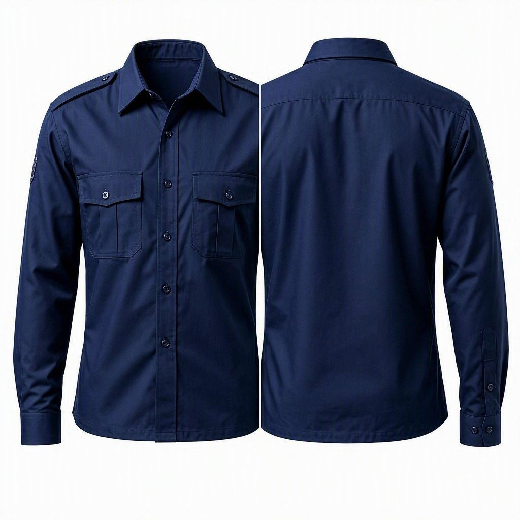 Professional Security Guard Uniform Shirt (Durable Corporate Security Wear)