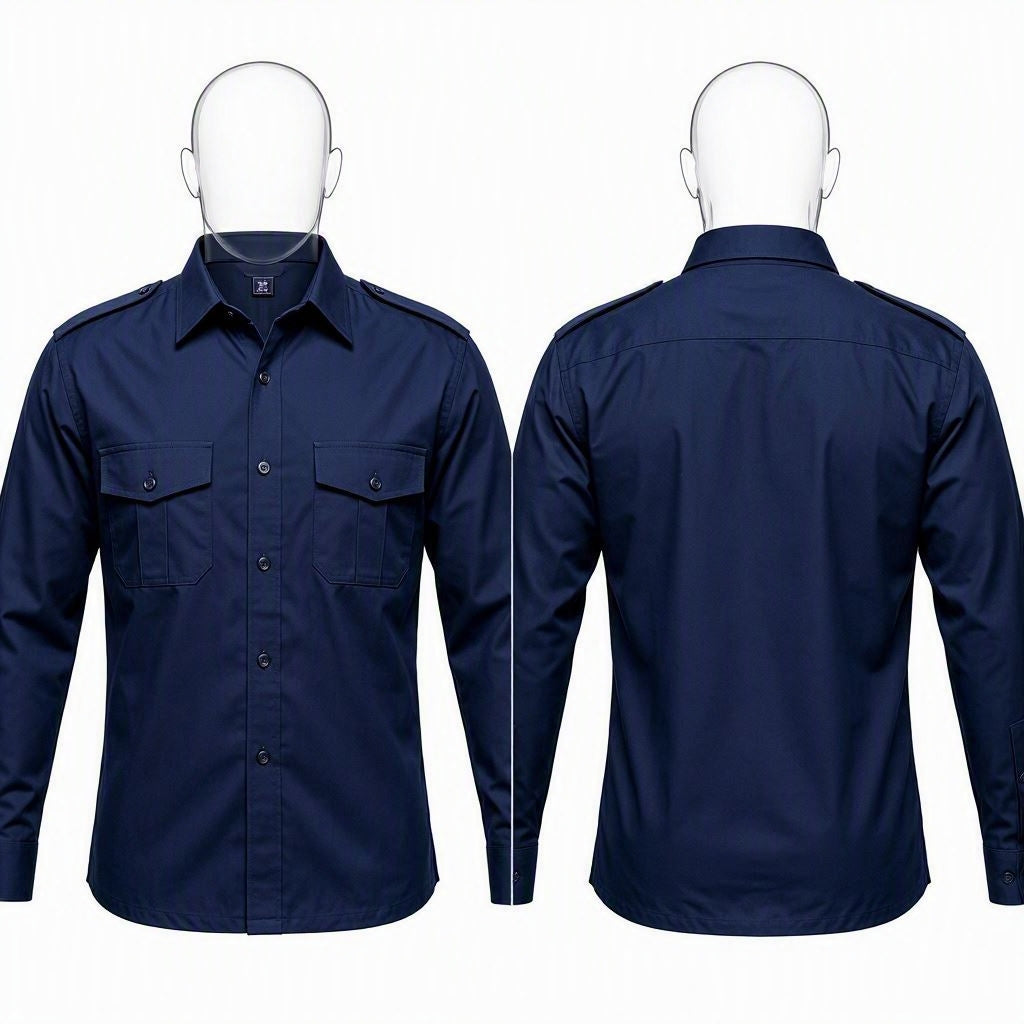 Professional Security Guard Uniform Shirt (Durable Corporate Security Wear)
