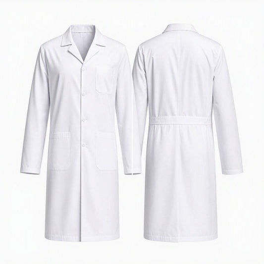 Professional Unisex White Lab Coat (Hospital & Laboratory Uniform)