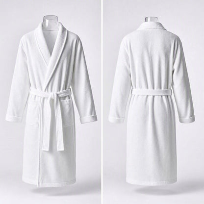 Luxury Waffle-Weave 100% Cotton Bathrobe (Premium Hotel & Spa Quality)