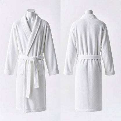 Luxury Waffle-Weave 100% Cotton Bathrobe (Premium Hotel & Spa Quality)