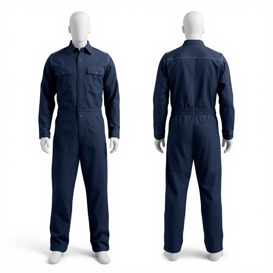 Premium Cotton Industrial Coverall / Durable Boiler Suit
