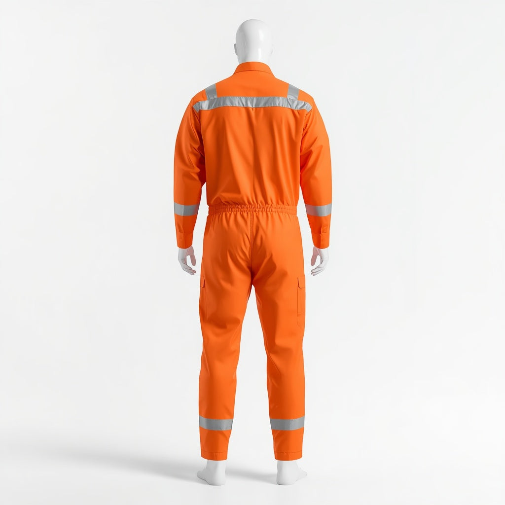 Heavy-Duty Flame-Resistant (FR) Anti-Static Safety Coverall
