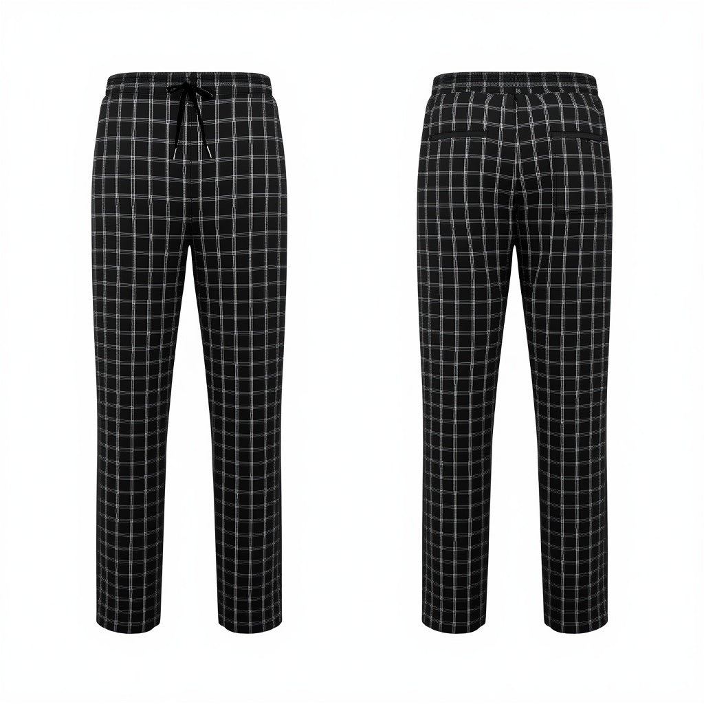 Professional Checkered Chef Pants (Comfortable Kitchen Workwear Trousers)